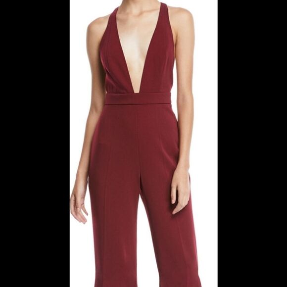 Jaygodfrey Brandon Stretch Crepe Racerback Jumpsuit Size 4 - Picture 1 of 13